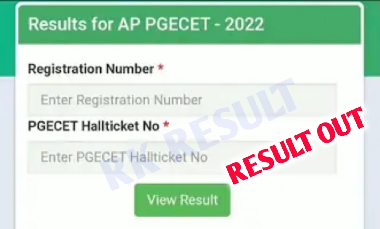 AP PGCET result 2022 link