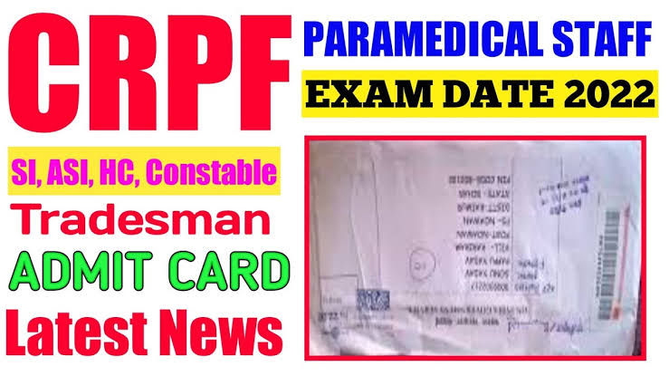 CRPF Exam Date 2022 Constable