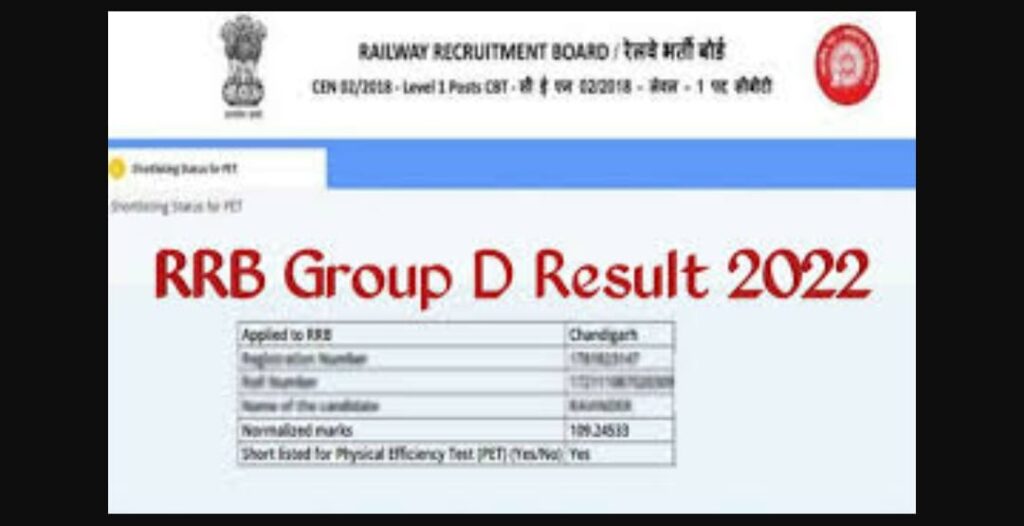RRB Group D Result 2022 Zone-Wise PDF Merit List Download, Cut Off Marks