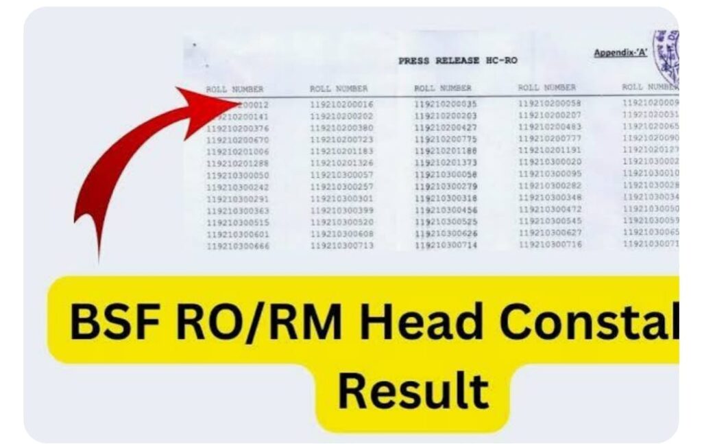 BSF Result 2022 Constable, RO RM Answer Key, Merit List, Cut off
