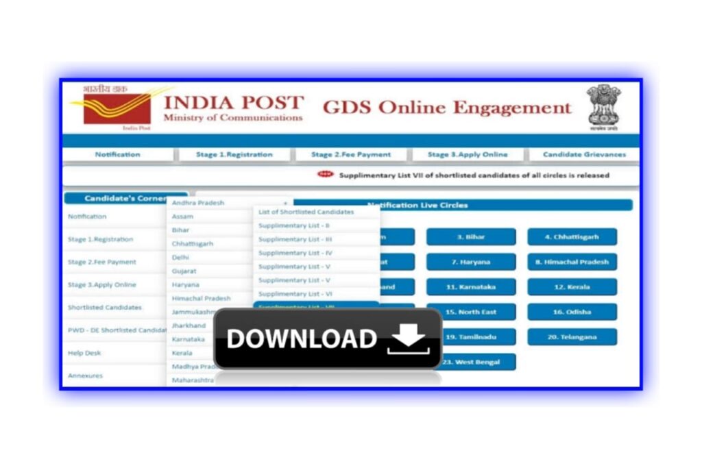 India Post GDS Result 2023 Quick Link