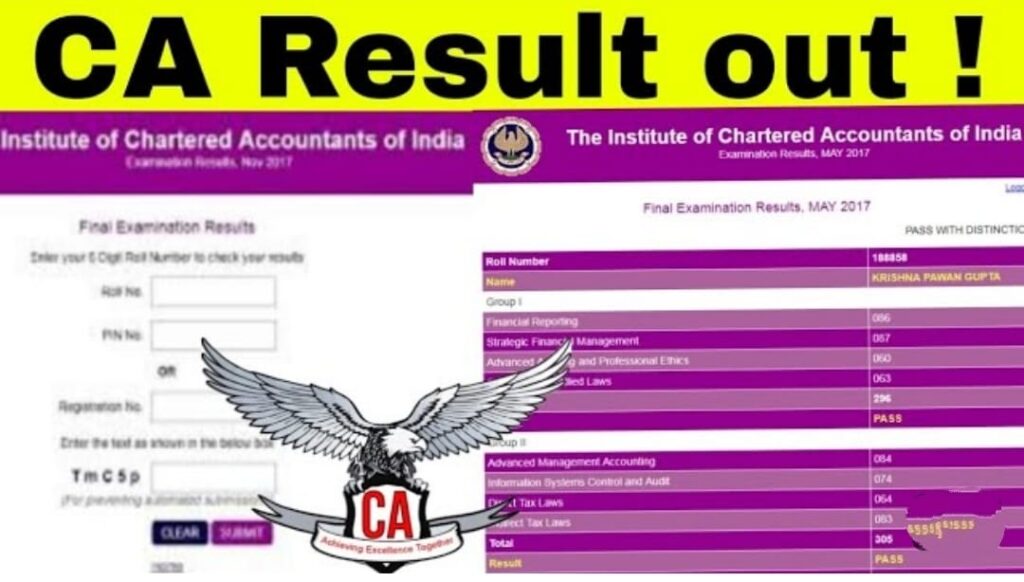 CA RESULT OUT 2023 Link Active
