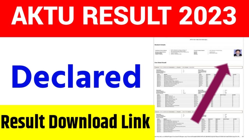 AKTU Result 2023 Online