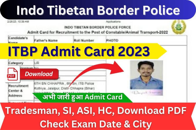 ITBP Admit Card 2023 OUT Direct Link