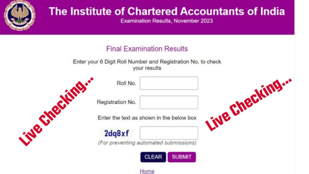 CA Final Result out 2023, icai.nic.in Pass
