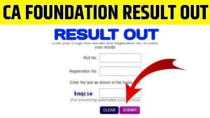 CA Foundation Result OUT 2024