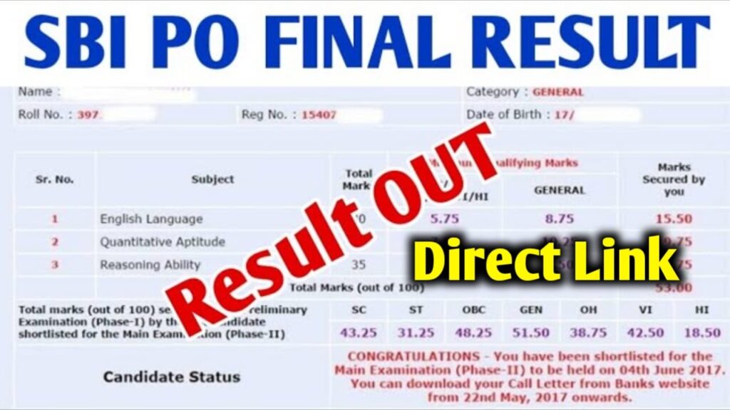 SBI PO Final Result OUT 2024