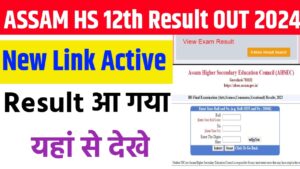 Assam HS 12th Result OUT 2024